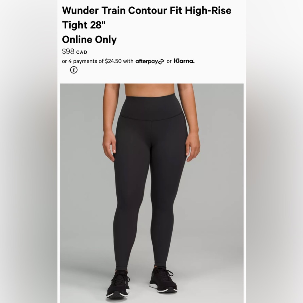 Lululemon Wunder Train Contour Fit Black 6